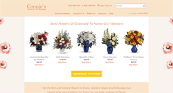 Desktop Screenshot of conniesflowerandgift.com